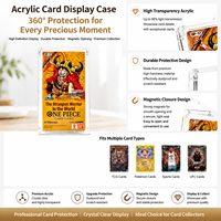 Boîte de présentation magnétique en acrylique transparente, écologique et anti-UV pour collection de cartes One Piece TCG OP17 Booster Box