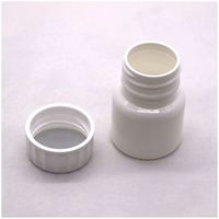 Échantillon gratuit 30mL HDPE Portable blanc en plastique poudre de médicaments comprimés bouteilles conteneur support étui avec bouchon de sécurité