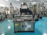 Machines automatiques de remplissage, de bouchage et d'étiquetage, ligne de production linéaire complète pour liquides, crèmes, pâtes, sauces, détergents