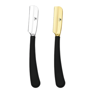 GUTCHE Straight Manual <b>Razor</b> for Men's Face & Beard Shaving Stainless Steel <b>Single</b> <b>Blade</b> Non-Disposable - Product Image 1