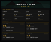 Casa Contenedor Expandible de Diseño Moderno y Lujo, Casa Modular Prefabricada de 20 pies, Ventanas Grandes de Vidrio, Uso en Villas y Hoteles, Garantía de 5 Años