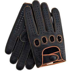 Guantes de cuero lisos informales para mujer, multifuncionales, con pantalla táctil, para exteriores, a la moda, cálidos, para conducir - Product Image 2