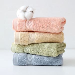 Serviettes pour bébé nouveau-né en coton éponge doux en fibres de bambou de couleur unie - Product Image 3