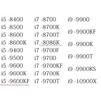 CPU Desktop Core I7 - Model 8400/8500/8600K/9400F/9500/9600KF/9700KF/9900K/9900T Soket LGA 2.1GHz dengan Virtualisasi
