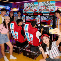 Machine de jeu vidéo d'arcade de moteur de conduite à pièces d'écran de 32 pouces