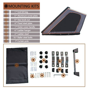 Tente de toit rigide en aluminium pour 2-3 personnes, modèle 2025, pour <span class=keywords><strong>camping</strong></span> tout-terrain 4x4 - Étanche quatre saisons, installation rapide et <span class=keywords><strong>automatique</strong></span> - Product Image 3