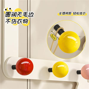 Ganchos para puerta Dopamine, perchero autoadhesivo montado en la pared, material PP rectangular moderno para almacenamiento en la puerta principal - Product Image 2