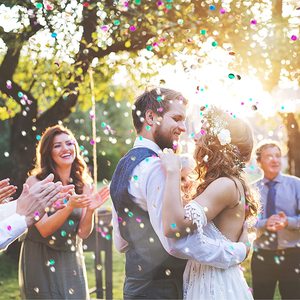 Mini tiratori di coriandoli Multicolor <span class=keywords><strong>biodegradabili</strong></span> da 4.3 pollici per la festa di compleanno di capodanno matrimonio - Product Image 3