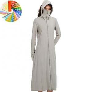 Vêtements de Protection solaire à séchage rapide longue Protection solaire peau vêtements de plein air respirant à capuche pêche à capuche éruption garde pour les femmes - Product Image 1