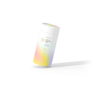 Boîtes cylindriques en carton kraft brun/rose écologiques, tubes en carton avec shaker pour poudre cosmétique - Product Image 4