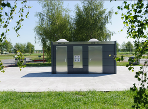 Cabine de toilette extérieure préfabriquée résistante aux intempéries pour parcs nationaux et terrains de camping - Product Image 2