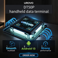 Urovo DT50P, scanner de codes-barres 1D 2D, GPS, Wifi, NFC, RFID, 4G, 5,7 pouces, PDA robuste intelligent pour entreprise, en stock