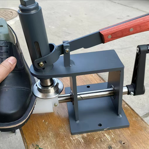 Máquina de prensado de suelas de acero inoxidable de grado DIY, equipo manual de calzado artesanal para reparación de botas y zapatos, 220V/110V, 6kg, OEM - Product Image 4
