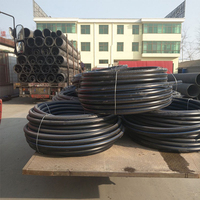 Tuyaux en polyéthylène noir de 2 pouces, 100 m, rouleaux de tubes en PE, polyéthylène haute densité de 50 mm, PN10, tuyau d'irrigation goutte à goutte pour l'agriculture