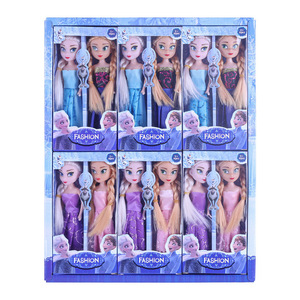 Poupées de mode <span class=keywords><strong>Anna</strong></span> & <span class=keywords><strong>Elsa</strong></span>, personnages de film, mignonnes, écologiques, en plastique, unisexes, pour enfants, fabriquées en usine à bas prix - Product Image 1