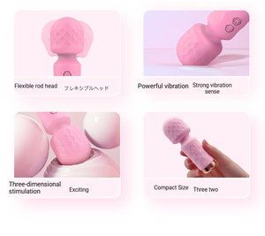 Mini baguette AV, stimulateur du point G, vibrateur alimenté par USB, bâton de massage pour couples, préliminaires, jouets sexuels, étanche, 2 heures d'autonomie, vente en gros - Product Image 6