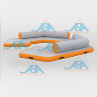 4M Parc aquatique Île gonflable Plate-forme de sport Salon aquatique Loisirs de plein air Fête Pvc Canapé gonflable flottant Dock à vendre