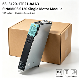 โมดูลมอเตอร์ AC-DC รุ่น 6SL3120-1TE21-8AA3 S120 แบบเดี่ยว 24A 400V แรงดันขาออก 400V แรงดันขาเข้า ไดรฟ์ขนาดเท่าหนังสือ สำหรับอุปกรณ์อุตสาหกรรมควบคุมการเคลื่อนที่ - Product Image 1