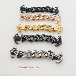 yunnique - Fornituras para Pulseras de Acero Inoxidable con Ancla de Cadena, 54 mm, 11.5 mm, 1.2 mm, para Fabricación de Pulseras, Accesorios de Joyería DIY - Product Image 2