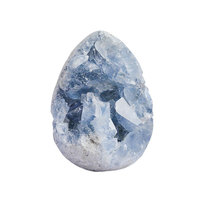 Vente en gros de géodes en quartz cristallin 100 % naturel et de calcite bleue - Style mascotte, objet de collection pour la décoration intérieure et artistique