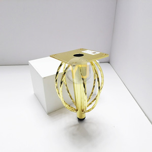 Gold Plated Iron Wire Spherical Hollow Furniture <b>Legs</b> 150MM 180MM Heavy Duty <b>For</b> <b>Sofa</b> Cabinet Industrial Design - Product Image 2