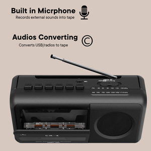 Reproductor de Casetes Portátil Multifunción con Radio AM/FM para Uso en Casa y Auto, Ranura para Tarjeta USB/TF, Material Plástico, Diseño Compacto - Product Image 2