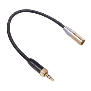 Câble adaptateur audio 3,5 mm mâle vers femelle AUX tressé court d'extension - Product Image 3