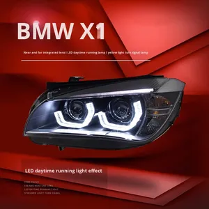 For X1 E84 2010-2015 <b>LED</b> <b>Headlight</b> Assembly Modification Daytime Running Spoon Eyebrow Dual Light Lens New Condition 6000k New L - Product Image 3