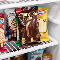 Sacs en Mylar de qualité alimentaire avec fermeture thermique, finition brillante, impression personnalisée, pour emballage de chocolat et de crème glacée