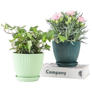 <span class=keywords><strong>Macetas</strong></span> <span class=keywords><strong>de</strong></span> Flores <span class=keywords><strong>de</strong></span> Estilo Nórdico, <span class=keywords><strong>Macetas</strong></span> Decorativas <span class=keywords><strong>de</strong></span> Plástico <span class=keywords><strong>para</strong></span> Jardinería con Drenaje y Platillo, <span class=keywords><strong>Diseño</strong></span> <span class=keywords><strong>de</strong></span> Rayas <span class=keywords><strong>para</strong></span> <span class=keywords><strong>Plantas</strong></span> <span class=keywords><strong>de</strong></span> Jardín - Product Image 1