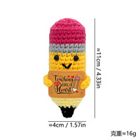 Muñeco de Peluche de Patata Tejido a Mano, Pequeño, para Apoyo Emocional, Regalo, Decoración de Escritorio, Juguete de Ganchillo Lindo, Unisex, Venta al por Mayor