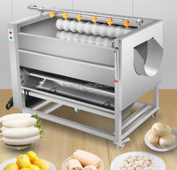 Offre spéciale brosse à légumes lavage machine de nettoyage pomme de terre gingembre brosse rouleau laveuse éplucheuse machine pour fruits et légumes