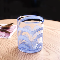 Support de bougie cylindrique en verre fait main, écologique et résistant à la chaleur, avec impression sérigraphique, faible MOQ pour Noël et la maison (vente en gros)