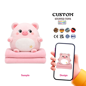 Almohada de Peluche de Cerdo Personalizada OEM, Suave y Adorable, de Dibujos Animados, para Niños, Decoración del Hogar, Relleno de Algodón PP - Product Image 1