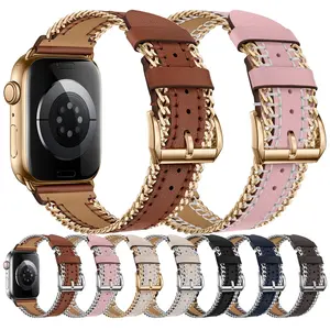 Eraysun High Quality Delicate Fashion Style Echtes Leder Smart Watch Armband für Apple Watch Bands