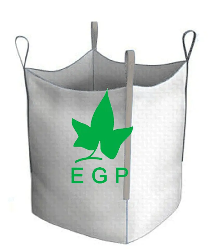 EGP Saco enorme de alta qualidade e preço atraente, saco grande de 2 toneladas e 1,5 toneladas, tamanho 90x90x120cm, saco grande para cimento, fertilizante e grãos