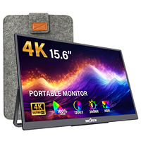Monitor Portátil InnoView 4K UHD de 15.6 Pulgadas |   HDR 100% SRGB |   Pantalla de Viaje Multidispositivo USB-C