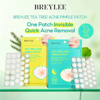BREYLEE 30 Patchs Anti-Acné Invisibles Personnalisables Longue Durée pour Usage Quotidien sur le Visage