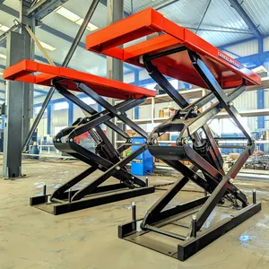 Elevador de coche de elevación automática hidráulica Aver equipo de elevación de tijera subterráneo para coche
