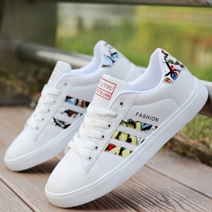 Scarpe Classiche Bianche da Donna, Sneakers Traspiranti con Suola Piatta, Scarpe da Tennis Casual, MOQ <span class=keywords><strong>1</strong></span> - Product Image 4