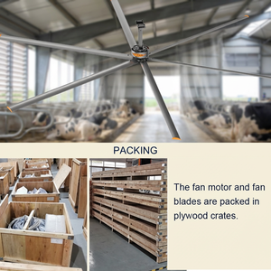 Ventilateurs de plafond industriels RTFANS 6,1 m (20 pieds) - Bon prix, économie d'énergie, avec plaque en aluminium et moteur PMSM - Product Image 4