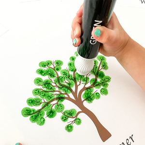 Hot Bán Buôn Tùy Chỉnh Sơn Hữu Ích 40Ml 6Pcs Màu Sắc Nghệ Thuật Dot Đánh Dấu Hoạt Động Thiết Lập Không Độc Hại Có Thể Giặt Dot Bút Đánh Dấu Cho Trẻ Em - Product Image 5