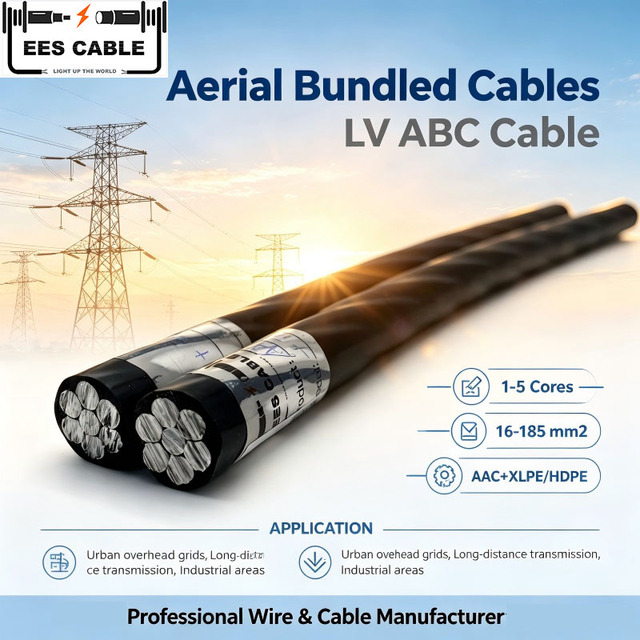 0.6/1KV ABC CABLE 2*16mm2 Aluminum Conductor XLPE Cable Service Drop 2cores IEC 60502 Overhead, Transmission, Industrial