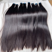 Lot de tissages de cheveux humains vietnamiens vierges bruts naturels de qualité 15A, doublement étirés, cuticules alignées, lisses comme des baguettes, non traités, vente en gros