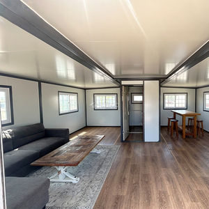 <span class=keywords><strong>Maison</strong></span> préfabriquée Moducube en bois, conteneur extensible de 20 pieds, <span class=keywords><strong>maison</strong></span> pliable avec terrasse et toit - Product Image 5