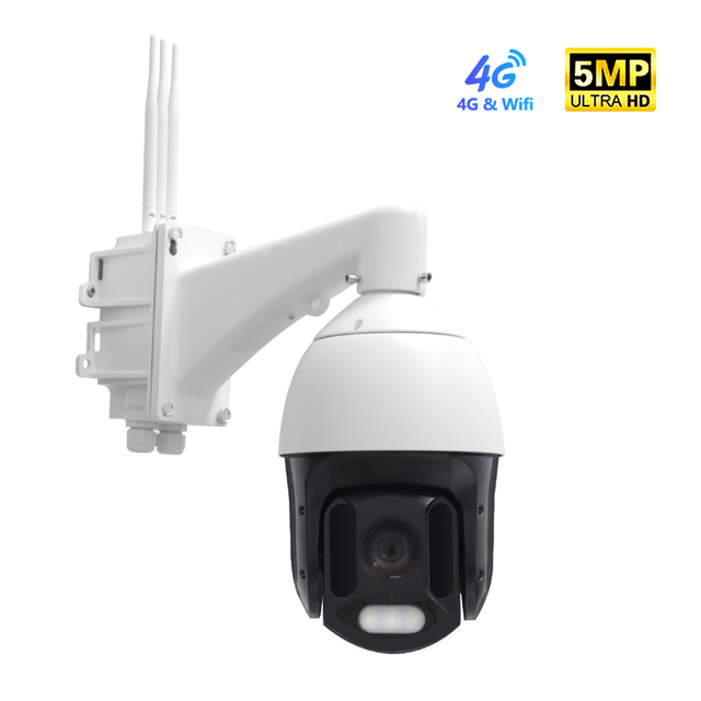 25X 5MP 8MP 4K Outdoor IP Camera 4G/Wifi Remote Monitoring Auto Tracking 25X Zoom Wireless PTZ Speed Dome CCTV Camera Camhi