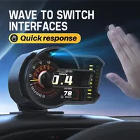 A590 Édition Premium Affichage Tête Haute (HUD) pour Voiture OBD + GPS, Compteur LCD, Enregistreur de Comportement de Conduite avec Indicateur de Score de Conduite et Suivi GPS