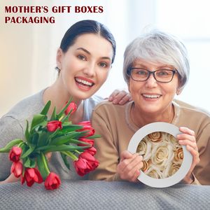 <span class=keywords><strong>Cajas</strong></span> de Regalo Redondas de Cartón Rígido Blanco, Impermeables, para Perfumes, Cosméticos, Joyerí<span class=keywords><strong>a</strong></span>, Aniversarios, Venta al Por Mayor - Product Image 4