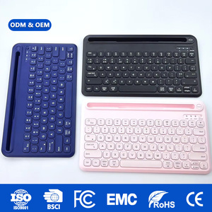 Vendita Diretta dalla Fabbrica, Tastiera Wireless Ricaricabile Portatile a 78 Tasti con Layout US/UK per Tablet, Scatola e Logo Personalizzabili - Product Image 1