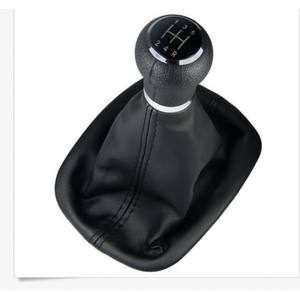 Couvercle anti-poussière pour levier de changement de vitesse de voiture, pièce de rechange en cuir noir pour Passat B5 - Product Image 1